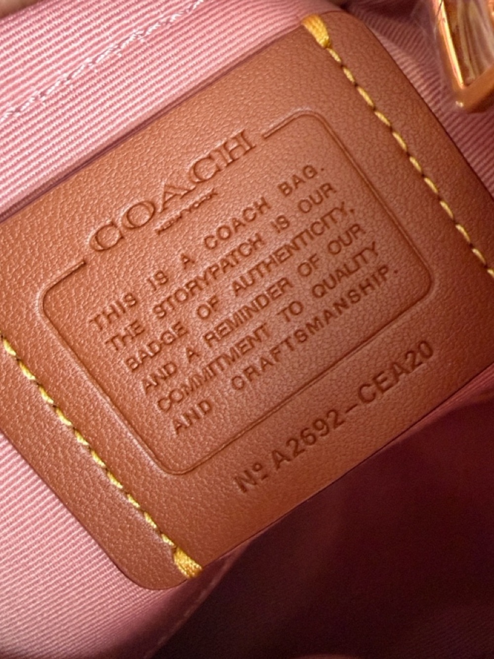 Coach Powder Pink Teri Shoulder Bag With Charms - Picture 12 of 17